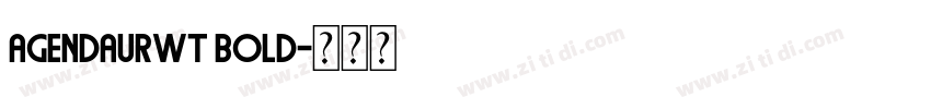 AgendaURWT Bold字体转换